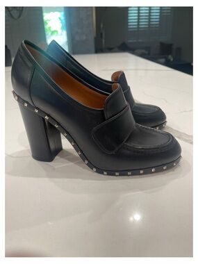Valentino Garavani Rockstud Platform Loafer Pumps